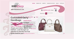 Desktop Screenshot of hideandcarry.com